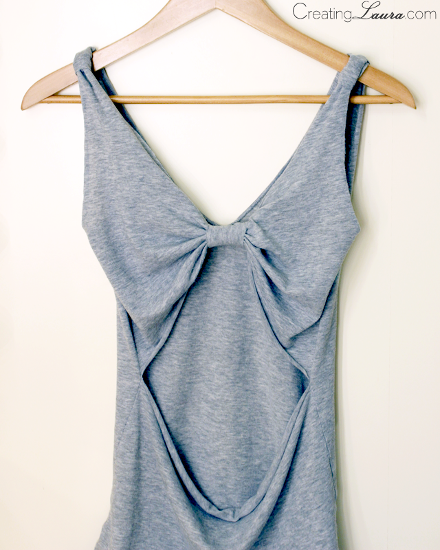  DIY bow-back tank-top