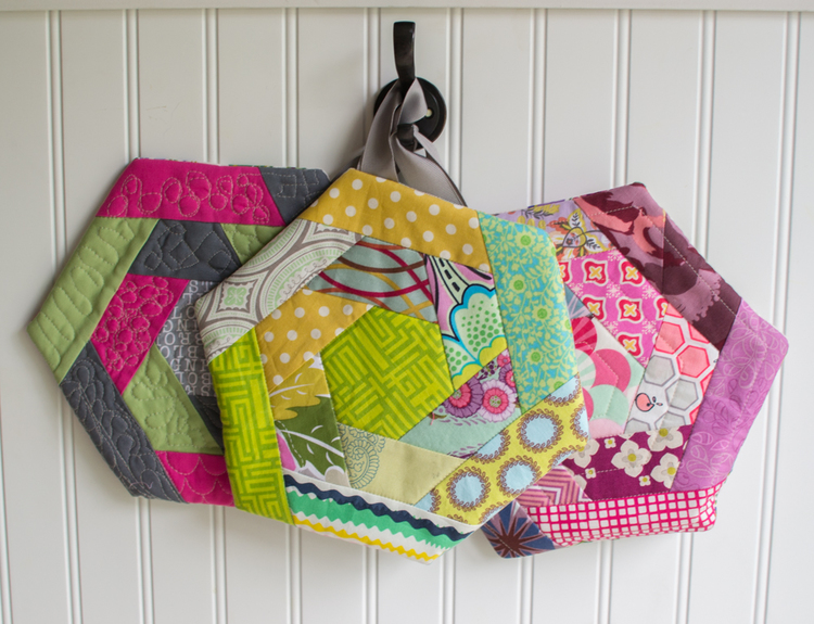 quilted pot holders